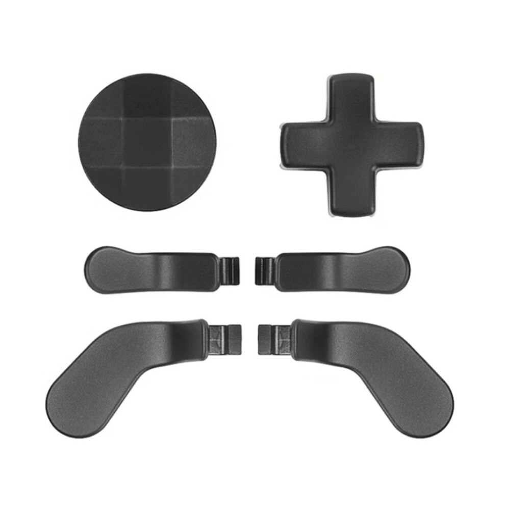 (Black) 6 In 1 Metal Controller Accessories With 4 Paddles 2 D-Pad For Xbox One Elite 2?Gradient? Black 9417278169345