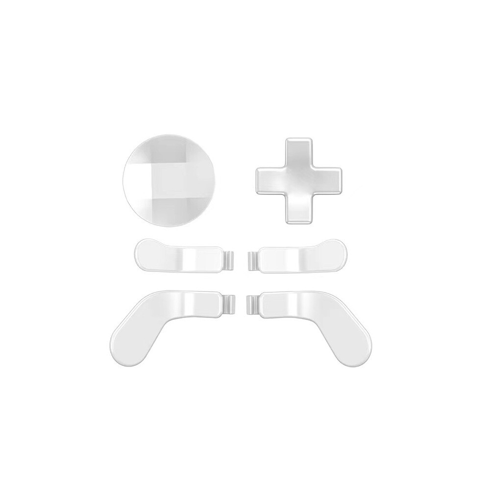 (White) 6 In 1 Metal Controller Accessories With 4 Paddles 2 D-Pad For Xbox One Elite 2?Gradient? White 9417278169321