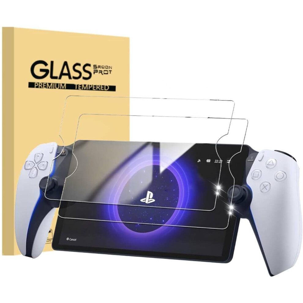 Game Console 2 Pack Screen Protector Anti-Scratch Tempered Film Tempered Glass For Ps5 Portal