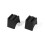 2PCS Universal Rubber Motorcycle Steering Limiter Blocks Protection Drop 5