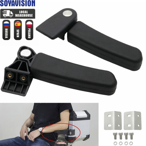 Motorcycle Passenger Armrest ABS Passenger Rear Folding Top Case Box Rear 2