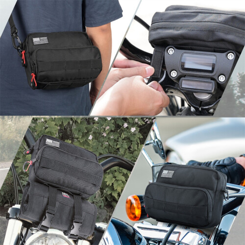 Motorcycle Handlebar Bag Front Storage Bag Universal Motorcycle Bar Bag 2