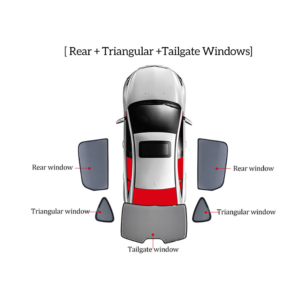 (Rear 5Pcs) For Jeep Renegade Bu 2015-2023 Magnetic Car Sunshade Front Windshield 8058963219177