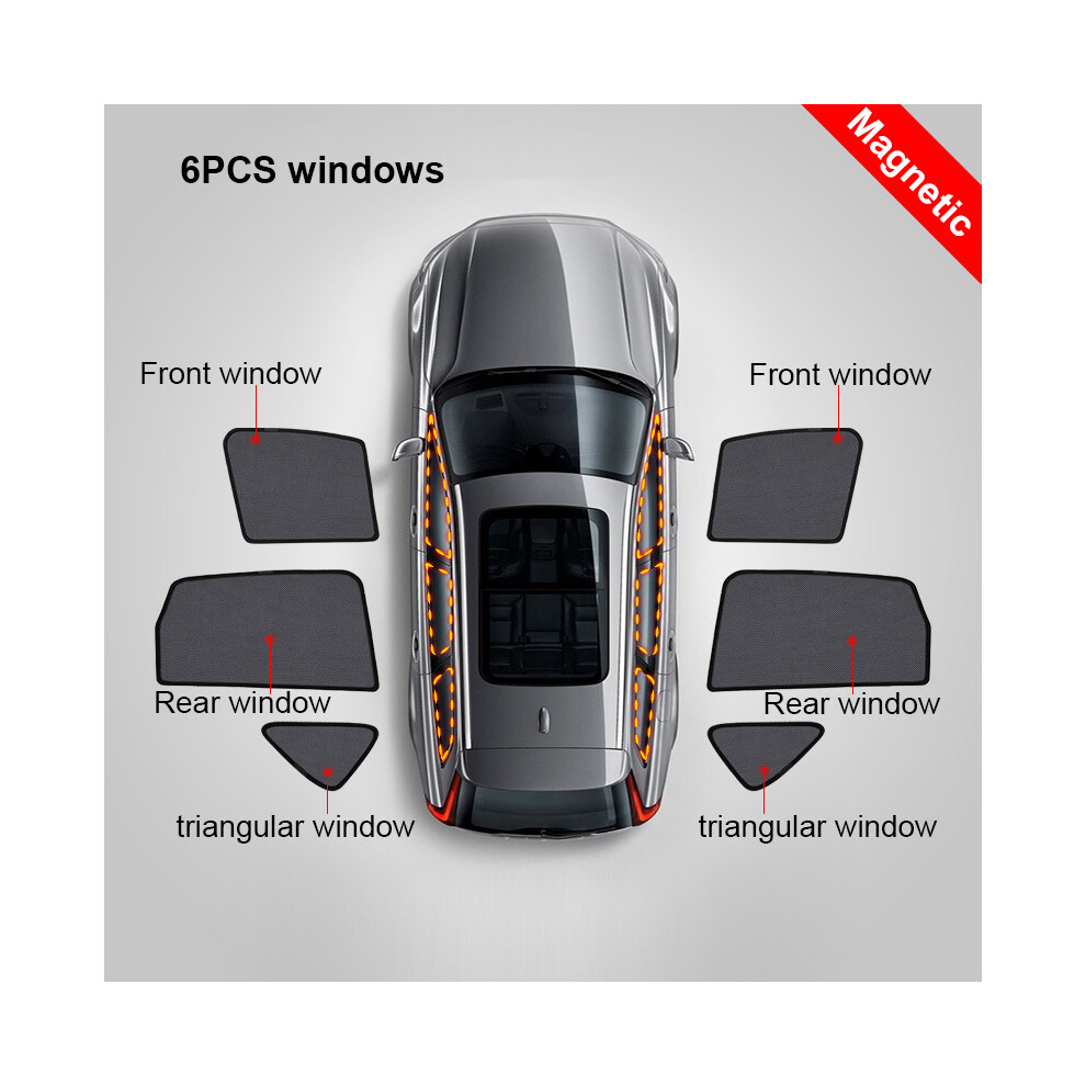 (6Pcs Sunshades) For Mazda Cx-5 Kf 2017-2023 Cx5 Car Vehicle Window Parts Window Sunshade 8058963219658