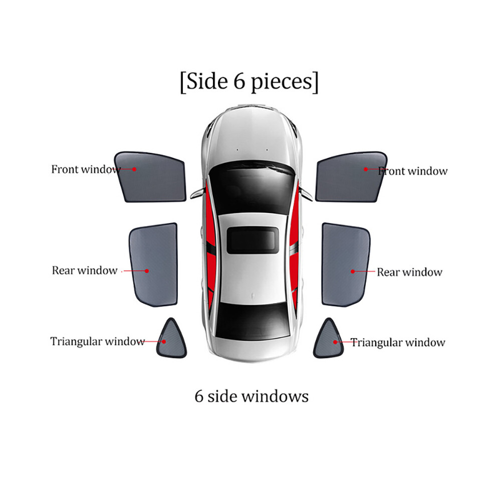 (6Pcs) For Kia Carnival Ka4 2023 2022 2021 2020 Car Sunshade Front Windshield 8058963219528