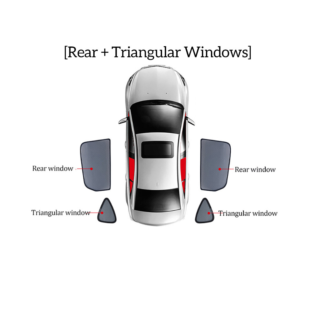 (Rear Triangular) For Kia Carnival Ka4 2023 2022 2021 2020 Car Sunshade Front Windshield 8058963219566