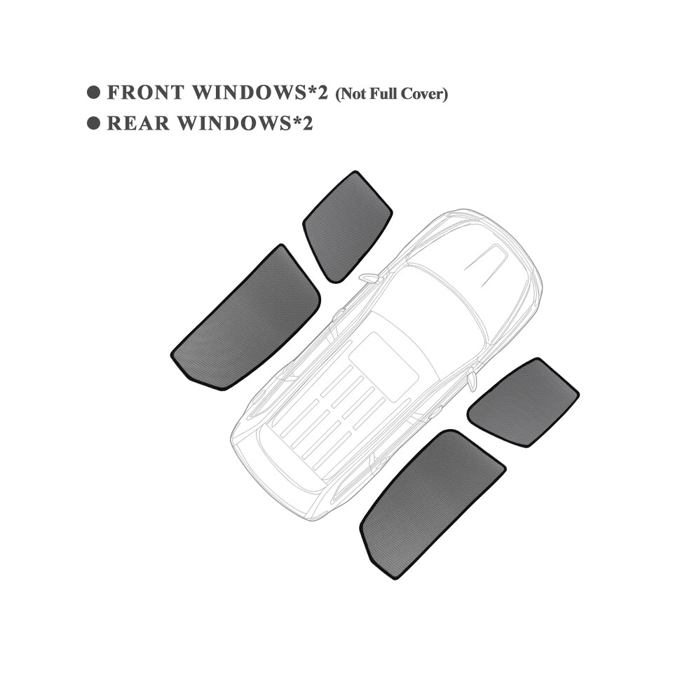 (4Pcs) For Ford Kuga 2013-2019 Escape Magnetic Car Sunshade Shield Front Windshield 8058963225628
