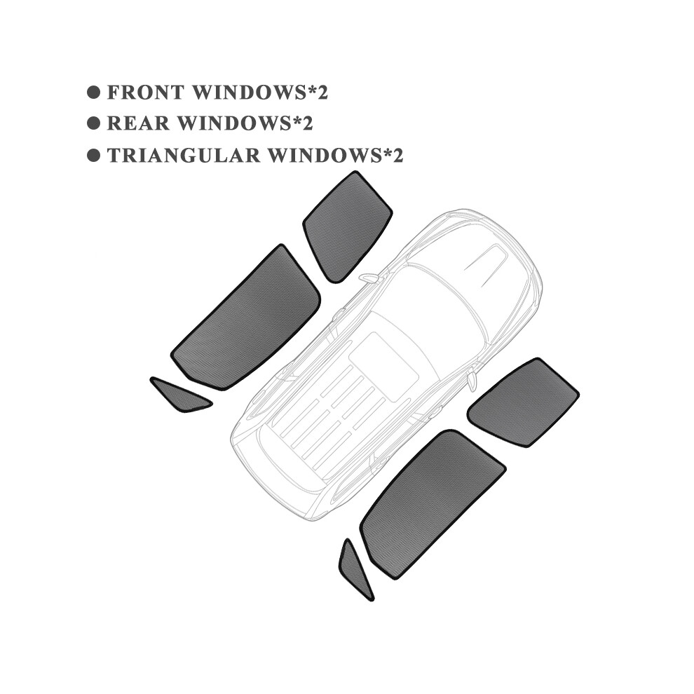 (6Pcs) For Ford Kuga 2013-2019 Escape Magnetic Car Sunshade Shield Front Windshield 8058963225635
