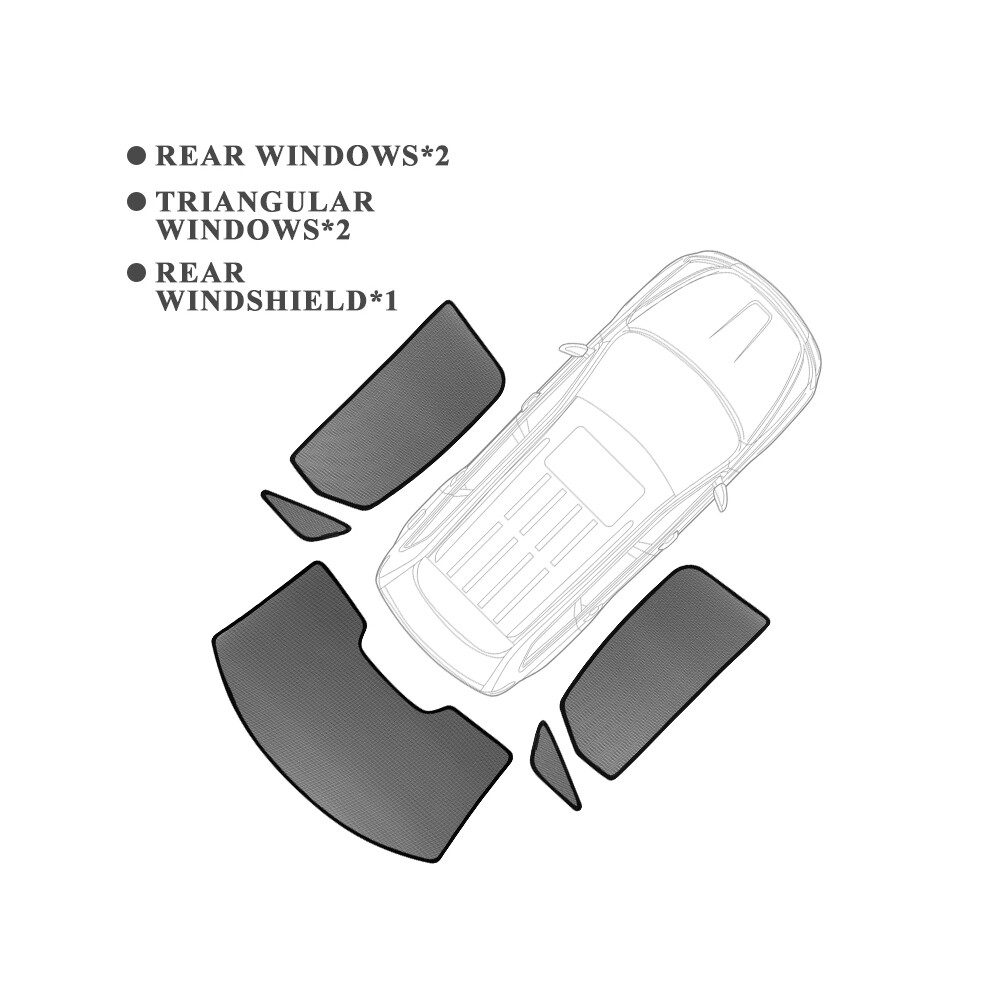 (Rear 5Pcs) For Jaguar F-Pace 2016-2023 Magnetic Car Sunshade Shield Front Windshield 8058963228124