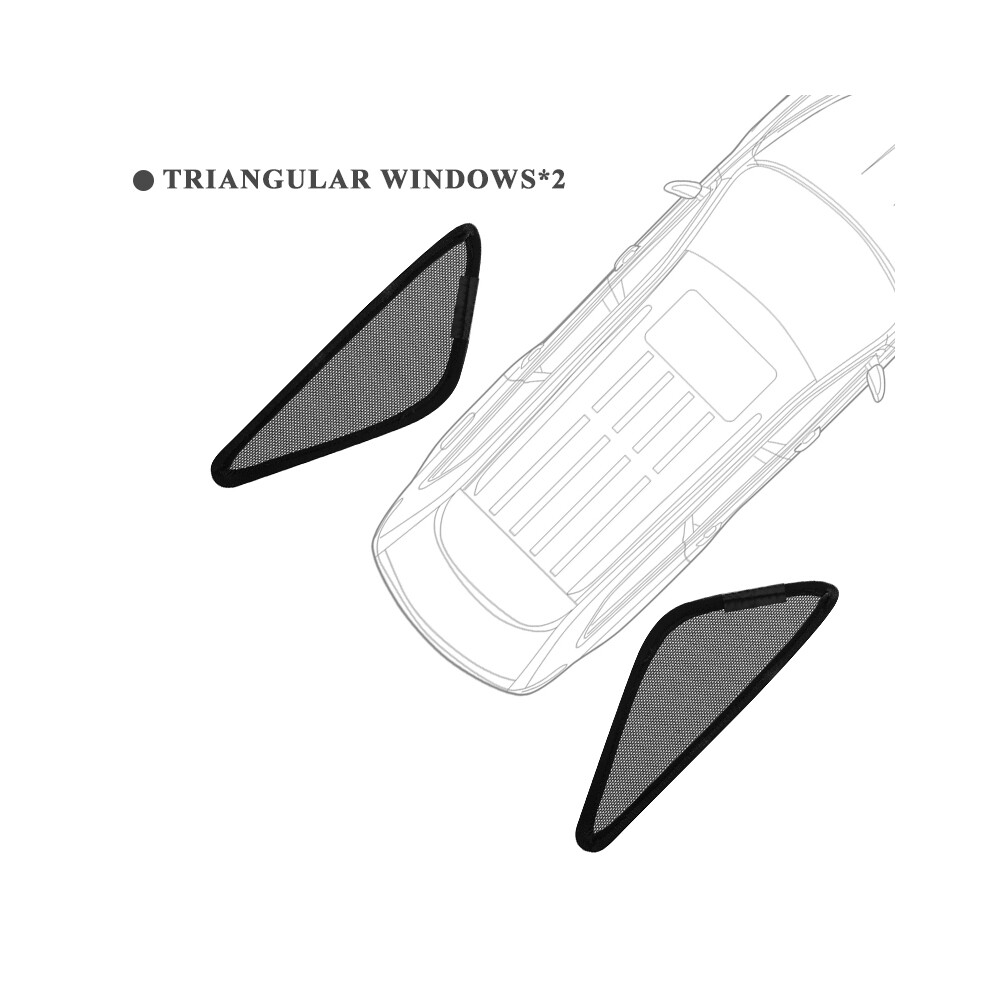 (Triangular Vehicle Window Parts Windows) For Kia Carnival Ka4 2021 2022 2023 2024 Magnetic Car Sunshade Visor Front 8058963228384