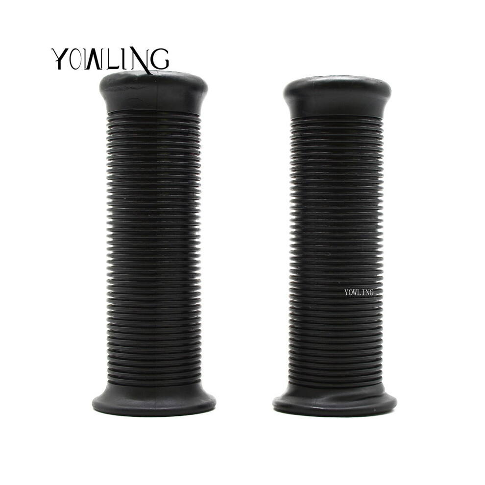 ( 25Mm 28Mm) Motorcycle 7/8'' Retro Vintage Rubber Handlebar Hand Grips Bar End For Black 882619847951