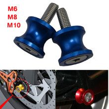 (8mm Black Spools) Motorcycle Accessories 10mm 6mm 8mm Swingarm Spool Slider Stand Screws