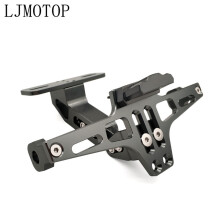 (Titanium) CNC Motorcycle License Plate Frame Holder Bracket & LED For Suzuki GSXR