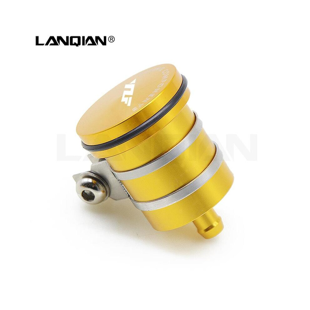 (Gold) For Yamaha Yzf R1 R3 Yzf R6 Motorcycle Cnc Rear Brake Fluid Tank Reservoir Gold 882619851415