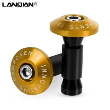 (Gold) Motorcycle Handle Bar End Cap Anti Vibration Slider Plug For 65 85 125