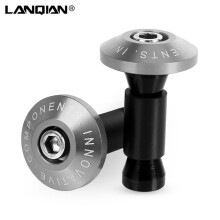 (Sliver) Motorcycle Handle Bar End Cap Anti Vibration Slider Plug For 65 85 125