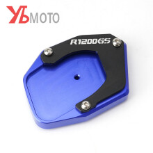(Blue) Motorcycle Aluminum Side Stand Kickstand Enlarge Support For BMW r1200gs