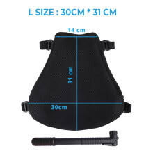(L SIZE 30x31cm) Air Pad Motorcycle Seat Cushion Cover Universal For CBR600 Z800 Z900