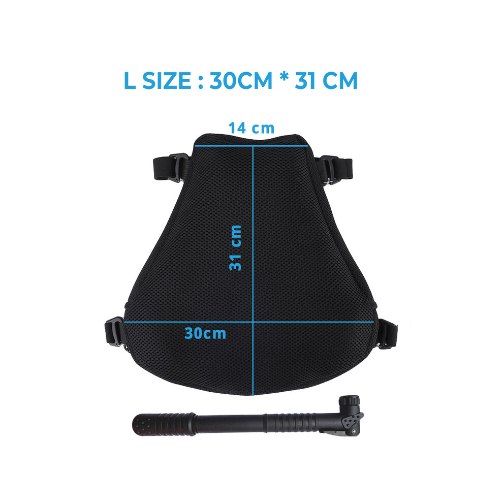 (L SIZE 30x31cm) Air Pad Motorcycle Seat Cushion Cover Universal For CBR600 Z800 Z900-image-OPC-PFCCPSF-NEW