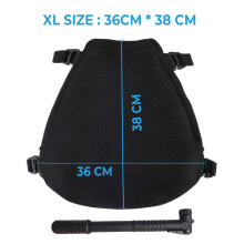 (xL SIZE 36x38cm) Air Pad Motorcycle Seat Cushion Cover Universal For CBR600 Z800 Z900