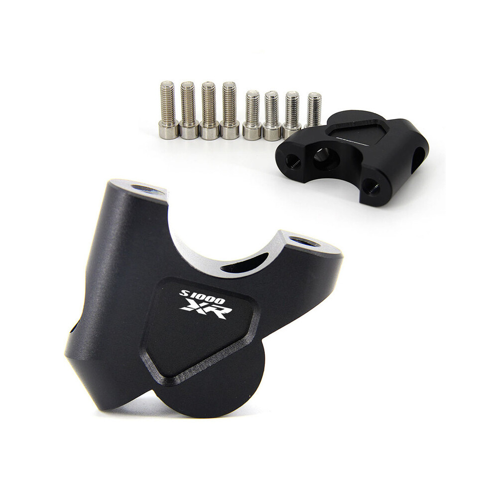 (S1000xr-) Handlebar Mount Risers Clamp For Bmw R1200gs R1250gs Lc Adventure Riser Black 882619854072