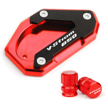 (Red-A Combo) Vstrom 650 Accessories Stand Extension plate Gold Black Red For Suzuki