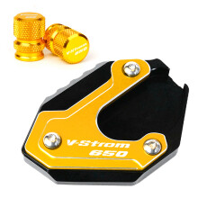 (Gold-B Combo) Vstrom 650 Accessories Stand Extension plate Gold Black Red For Suzuki
