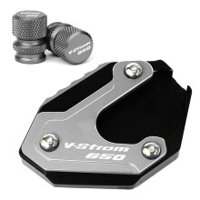 (Grey-B Combo) Vstrom 650 Accessories Stand Extension plate Gold Black Red For Suzuki