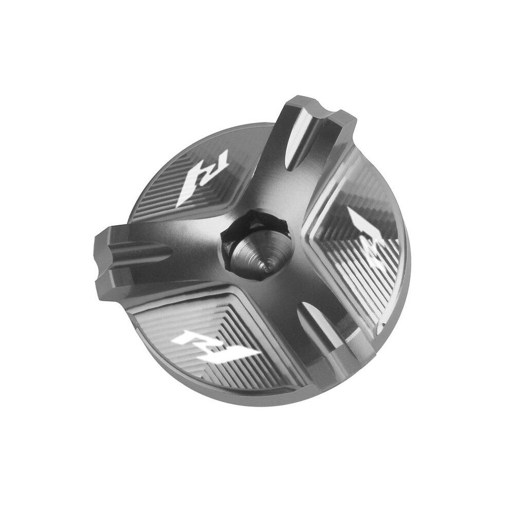 (Titanium) With Logo R1 Motorcycle Aluminum Engine Plug Cap Oil Filter Cover For Black/Red/Blue 882619858179