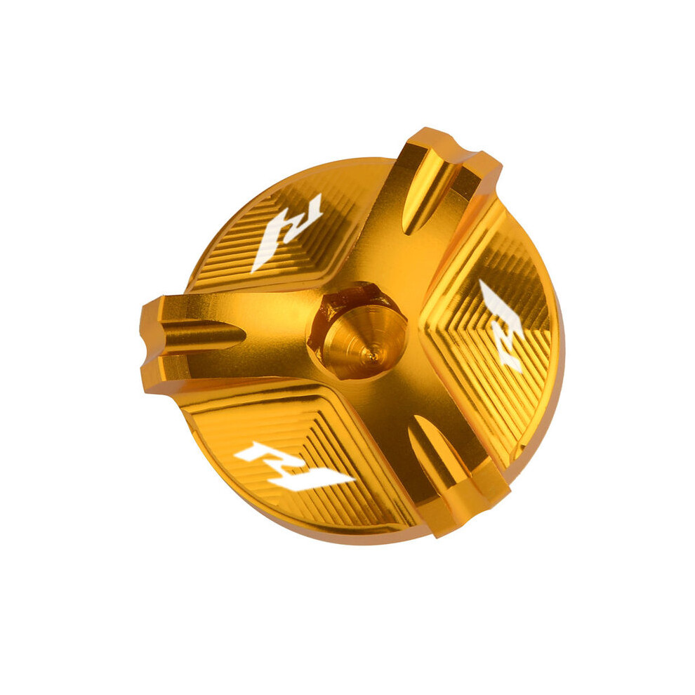 (Gold) With Logo R1 Motorcycle Aluminum Engine Plug Cap Oil Filter Cover For Gold 882619858155