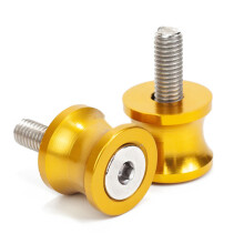 (6MM Golden) M6 M8 M10 Motorcycle Swingarm Spool Slider Stand Screws Accessories For