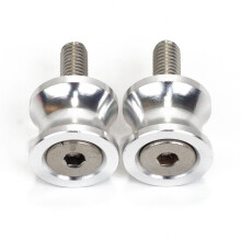 (8MM Silver) M6 M8 M10 Motorcycle Swingarm Spool Slider Stand Screws Accessories For