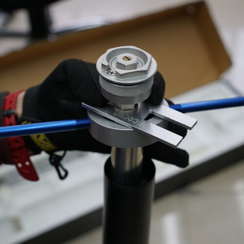 (Blue) Universal Motorcycle Fork Spring Compressor Repair Tool For KTM EXC SXF 2