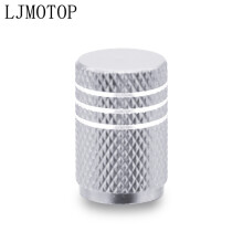 (1 PCS Silver) Motorcycle Accessorie Wheel Tire Valve Stem Caps CNC Airtight Covers For