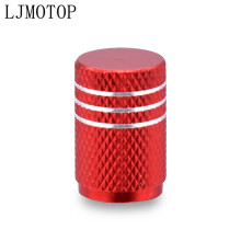 (1 PCS Red) Motorcycle Accessorie Wheel Tire Valve Stem Caps CNC Airtight Covers For