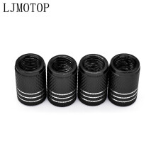 (4 PCS Black) Motorcycle Accessorie Wheel Tire Valve Stem Caps CNC Airtight Covers For