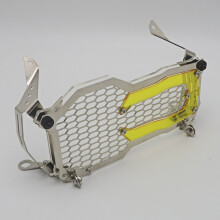 (Stainless Steel Y) Motorcycle Headlight Protector Grille Guard Cover Protection Grill For