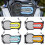 (B orange) Motorcycle Headlight Protector Grille Guard Cover Protection Grill For 2