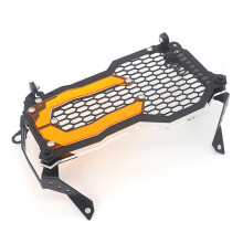 (A orange) Motorcycle Headlight Protector Grille Guard Cover Protection Grill For