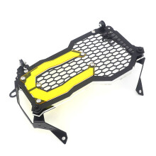 (A yellow) Motorcycle Headlight Protector Grille Guard Cover Protection Grill For