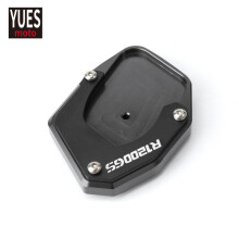 (1Piece Black) Motorcycle Accessories Side Stand Enlarger Extension Plate For BMW R
