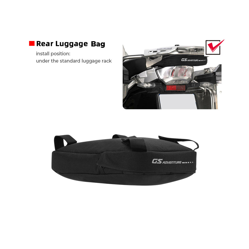 ( 1) Rear Frame Bag For Bmw R1200gs R 1200 Gs Lc Adv R 1250Gs Adventure Rear Black 882619865832