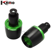 (green) For Ducati Honda Suzuki BMW Aprilia Motorcycle Universal Handle Bar Ends