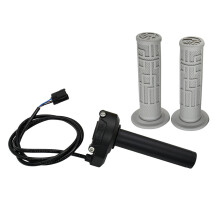 (Grey SET) Motorcycle Handlebar Accelerated Handle Throttle For SURRON Sur-Ron Light