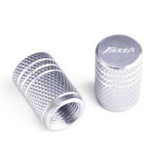 (Silver) FZS1000 Fazer Tire Valve Cap Motorcycle Aluminum Airtight Cover For Yamaha