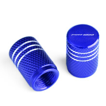 (Blue2) FZS1000 Fazer Tire Valve Cap Motorcycle Aluminum Airtight Cover For Yamaha