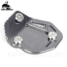 (nineT LOGO GRAY) Motorcycle Accessorie Side Stand Enlarger Extension Plate For BMW R Nine