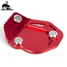 (nineT LOGO RED) Motorcycle Accessorie Side Stand Enlarger Extension Plate For BMW R Nine