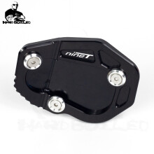 (nineT LOGO BLACK) Motorcycle Accessorie Side Stand Enlarger Extension Plate For BMW R Nine