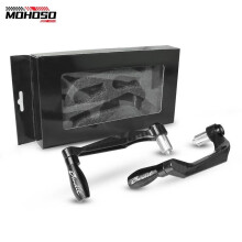 (Black) Motorcycle Accessories Aluminum Brake Clutch Levers Guard Protection For
